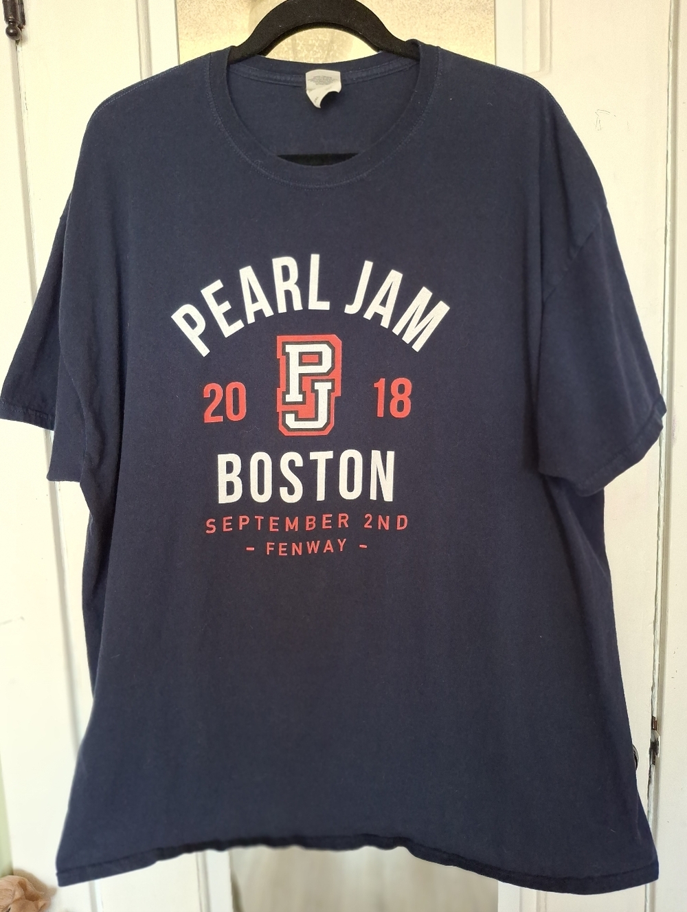 Pearl Jam Boston Fenway Park Concert T-Shirt Sept 2 2018 Night 1 Mens Size 2XL